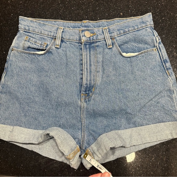 High Rise Jean Shorts - Picture 6 of 7